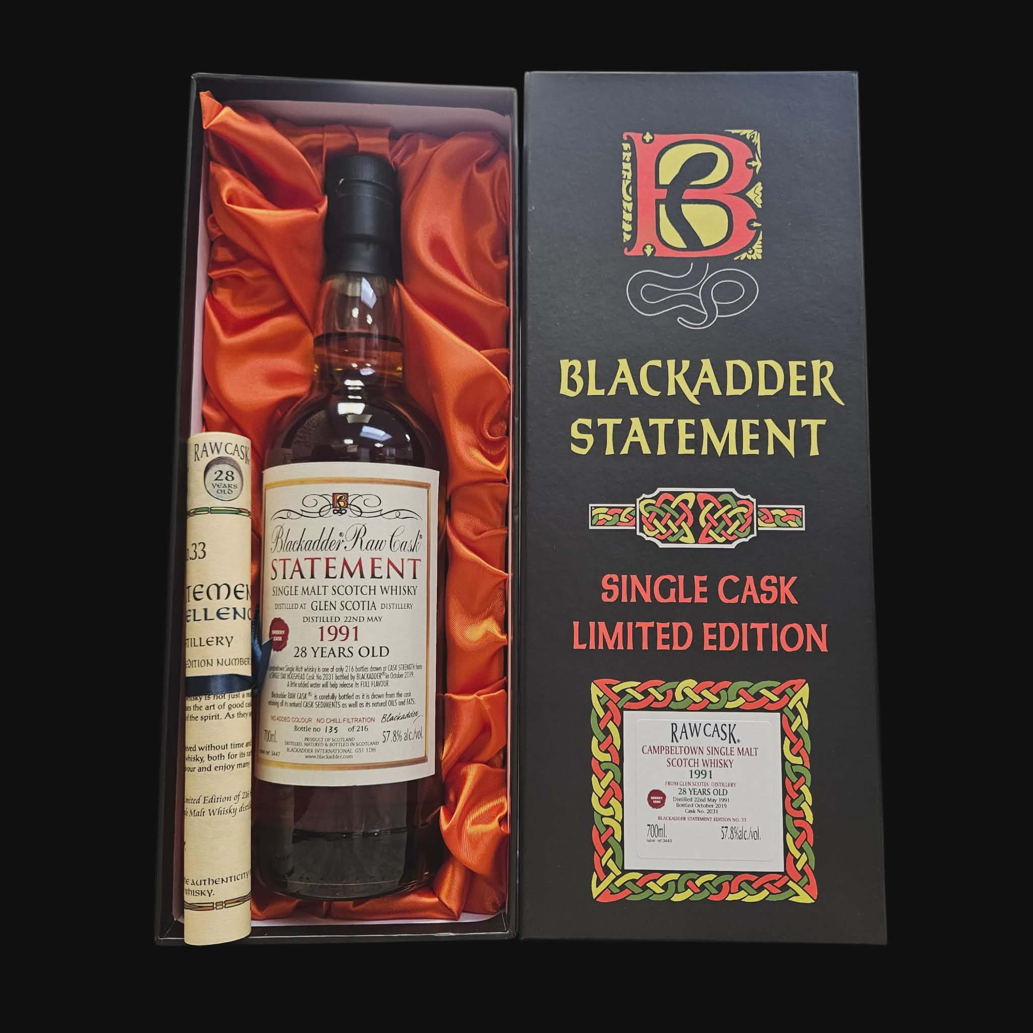 Blackadder Glen Scotia 1991 – 28 Year Old – Statement Edition No.33 – 57.8% (2019)