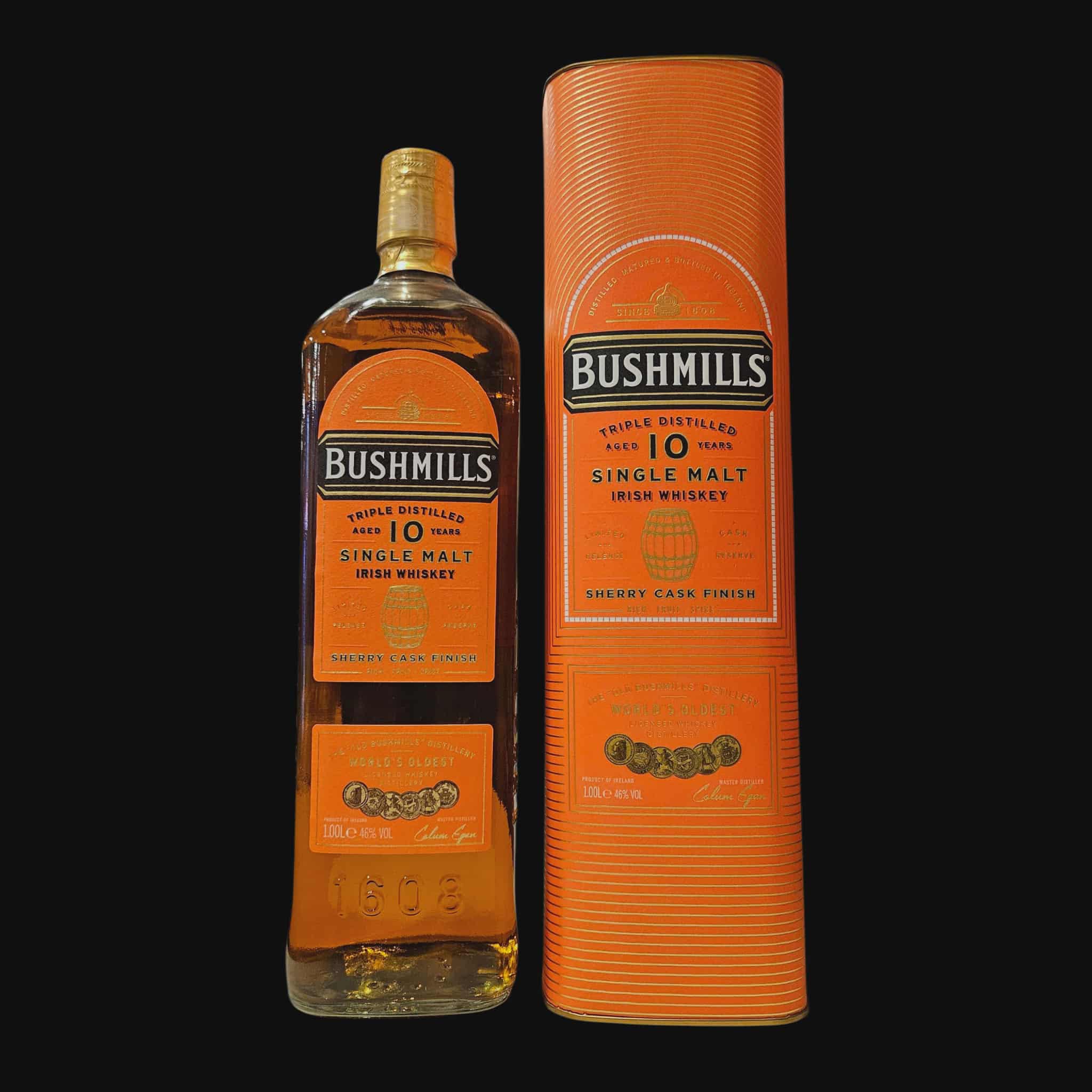 Bushmills 10 Year Old – 1 Liter – Sherry Barrel Finish