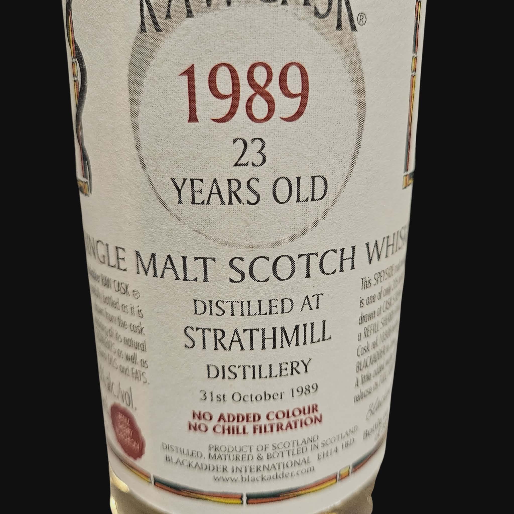 Strathmill 1989 Blackadder Raw Cask 53.3% (2013)