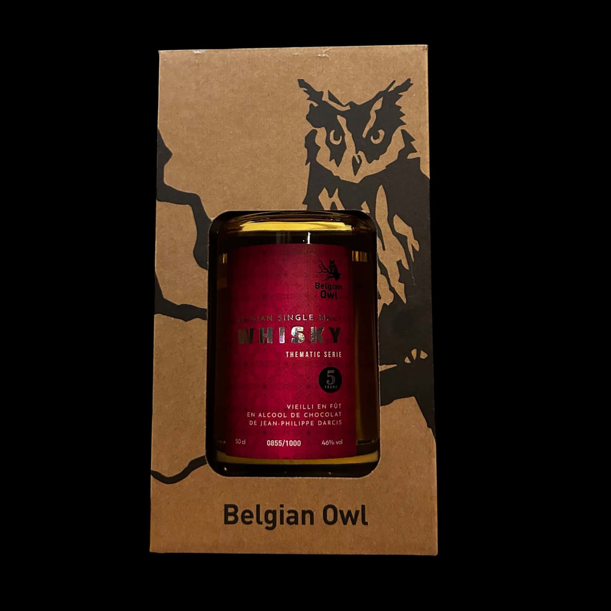 Belgian Owl Thematic Series 5 jaar Chocolate Finish Jean-Philippe Darcis 46 procent 50cl fles 0855/1000