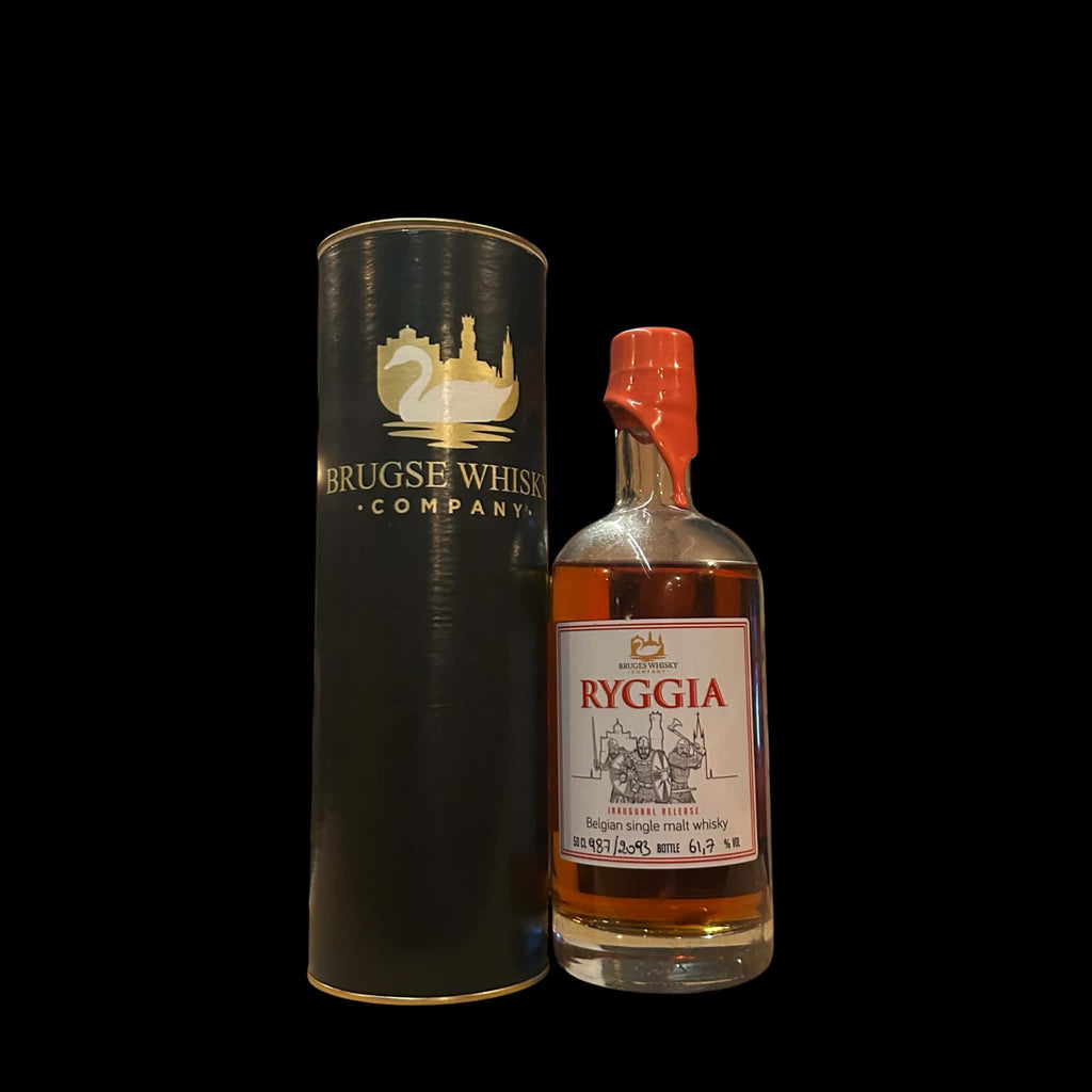 Ryggia Inaugural Release Brugse Whisky Company 2019 50cl met koker