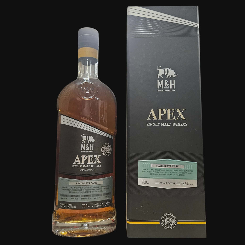 M&H 2018 – APEX Peated STR Cask 58.9% (2021)