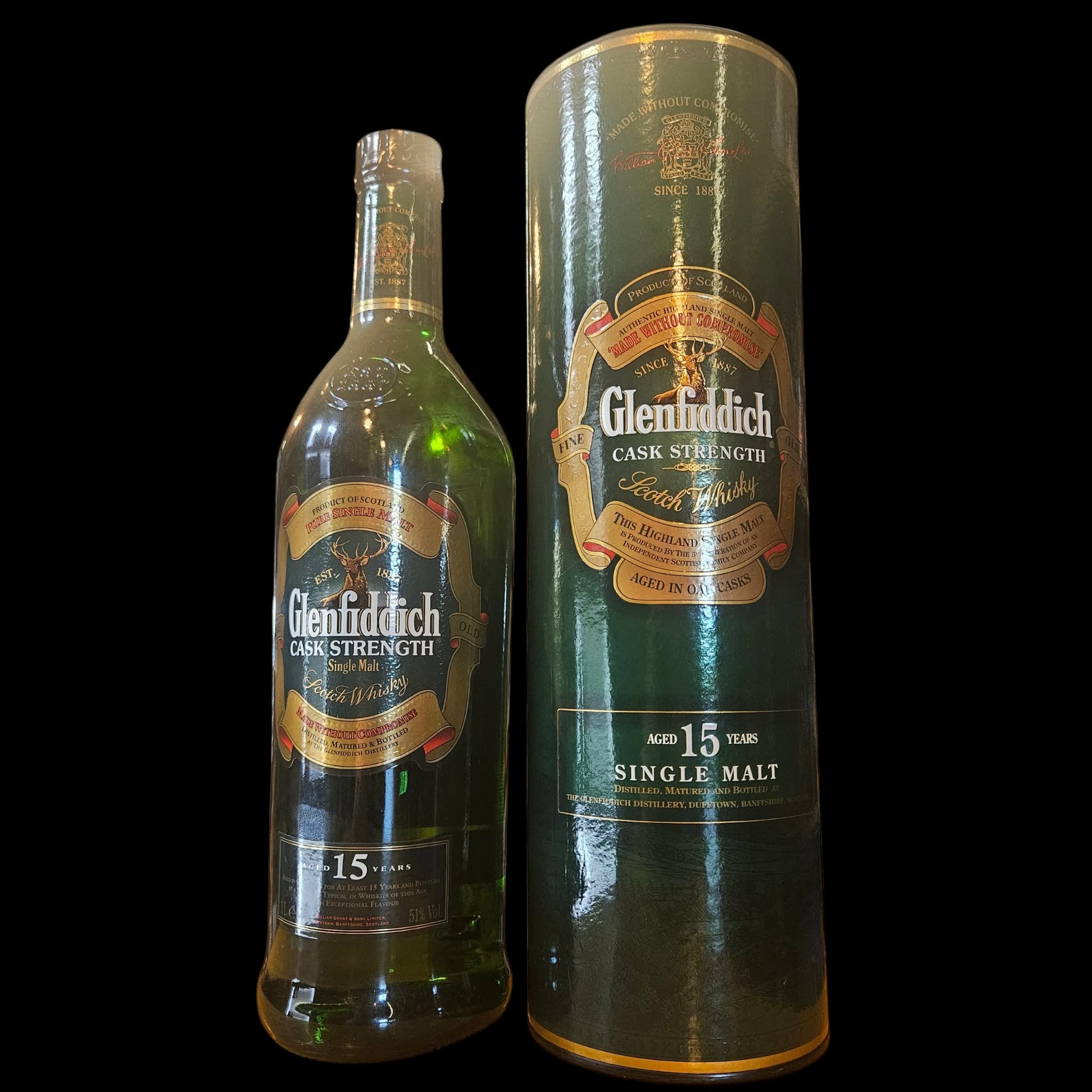 * Glenfiddich Cask Strength Aged 15 Years (1990's)