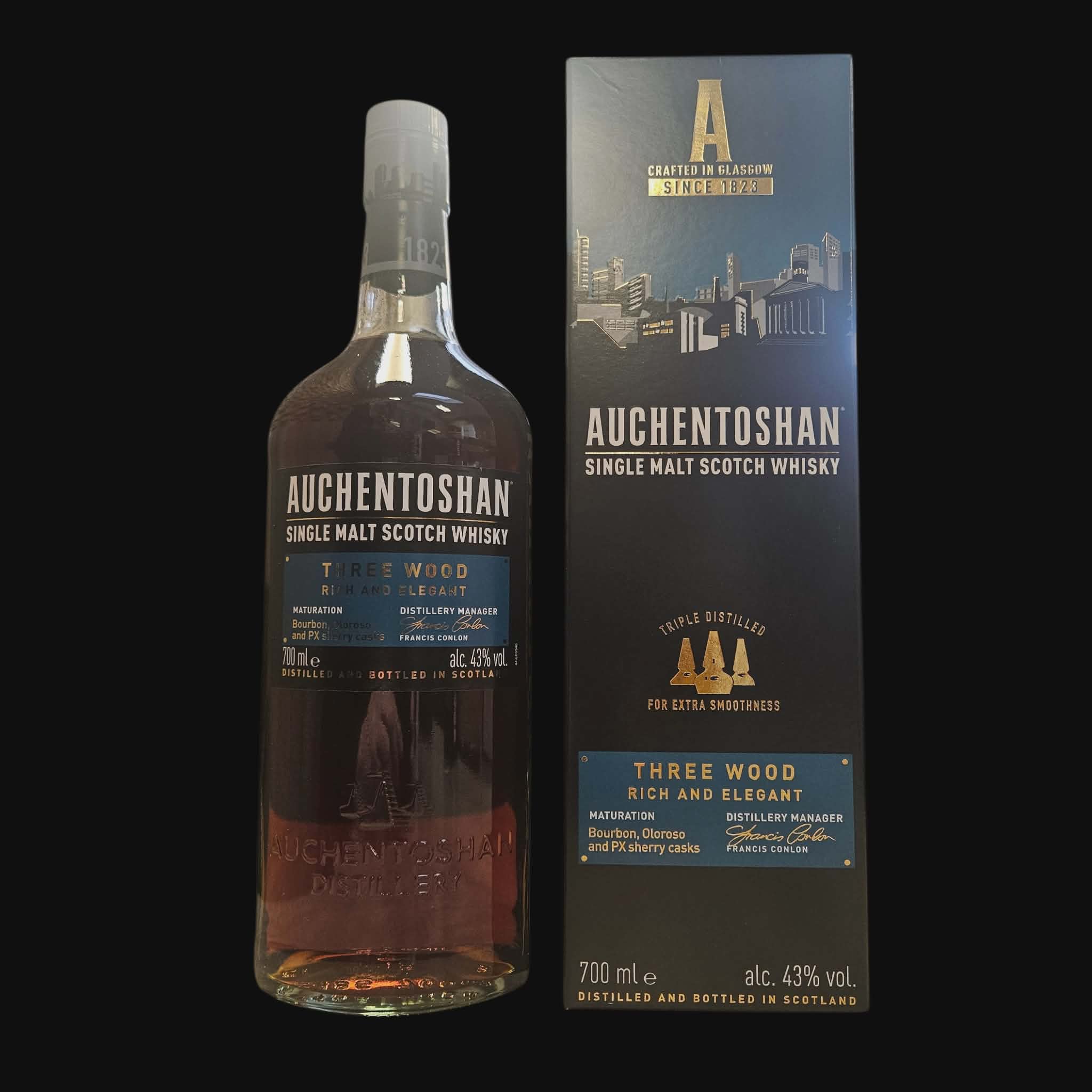 Auchentoshan Distillery Three Wood – Rich &amp; Elegant