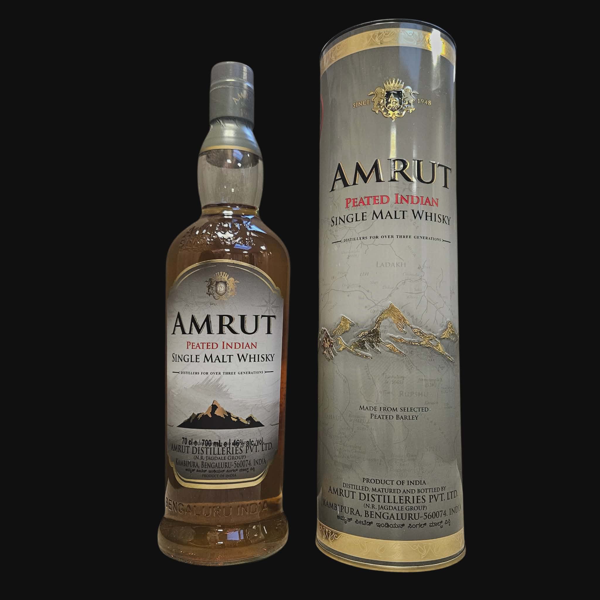 Amrut Peated Indian Single Malt Whiskey ( 2021 )