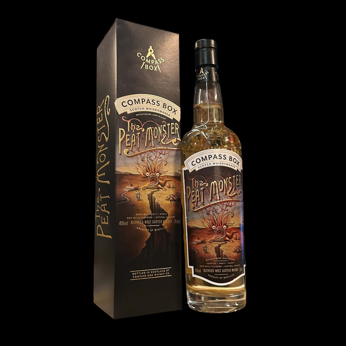 Compass Box The Peat Monster 46% 70cl blended malt whisky met originele geschenkdoos