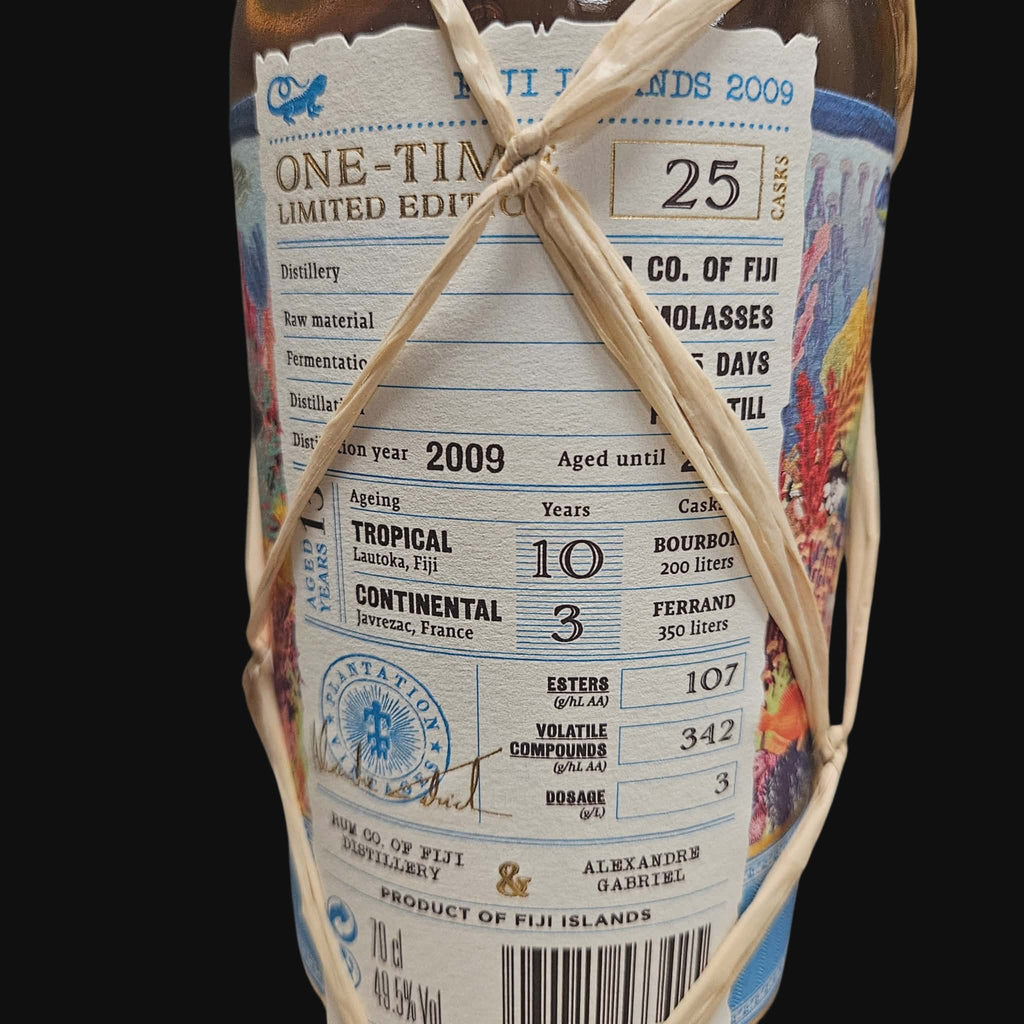 PLANTATION – FIJI-INSELN 2009 – Einmalige limitierte Edition – 13 Jahre – 49,5 %