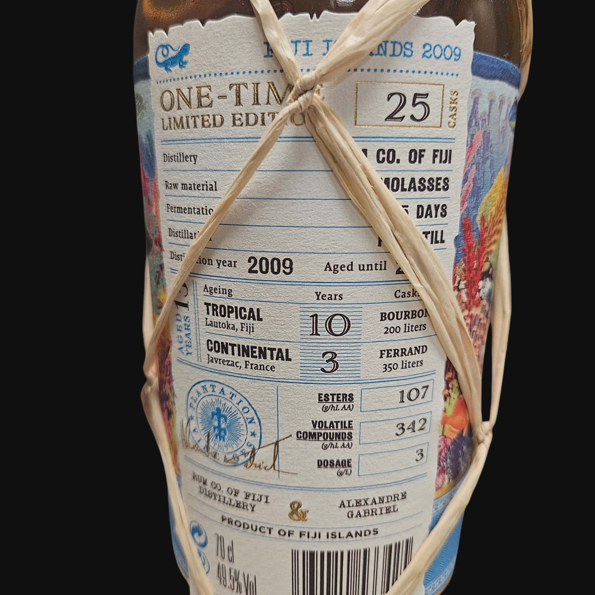 PLANTATION – FIJI-INSELN 2009 – Einmalige limitierte Edition – 13 Jahre – 49,5 %