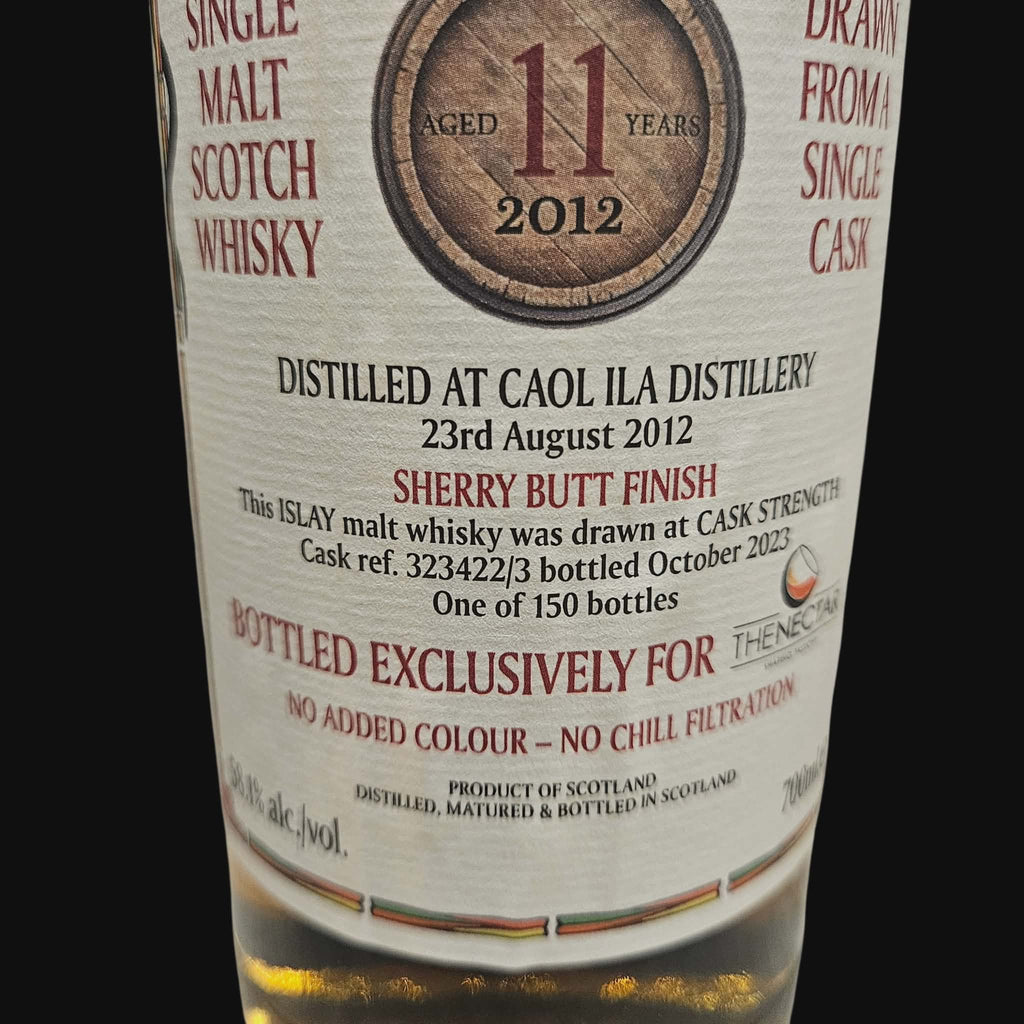 Blackadder Caol Ila 2012 Sherry Butt Finish – 58.1% (2023)