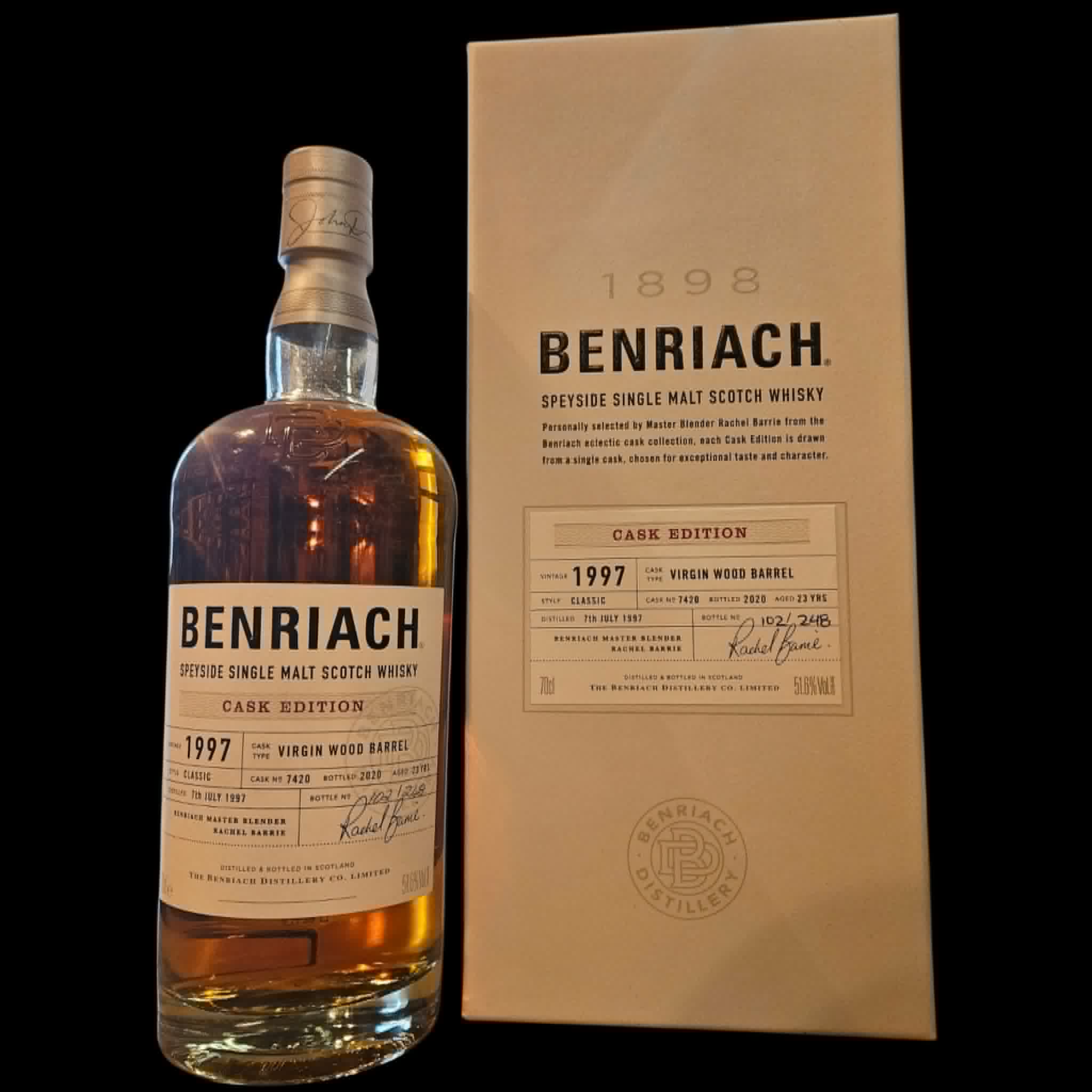 * Benriach 1997 Virgin Wood Barrel Aghed 23 Years (2020)