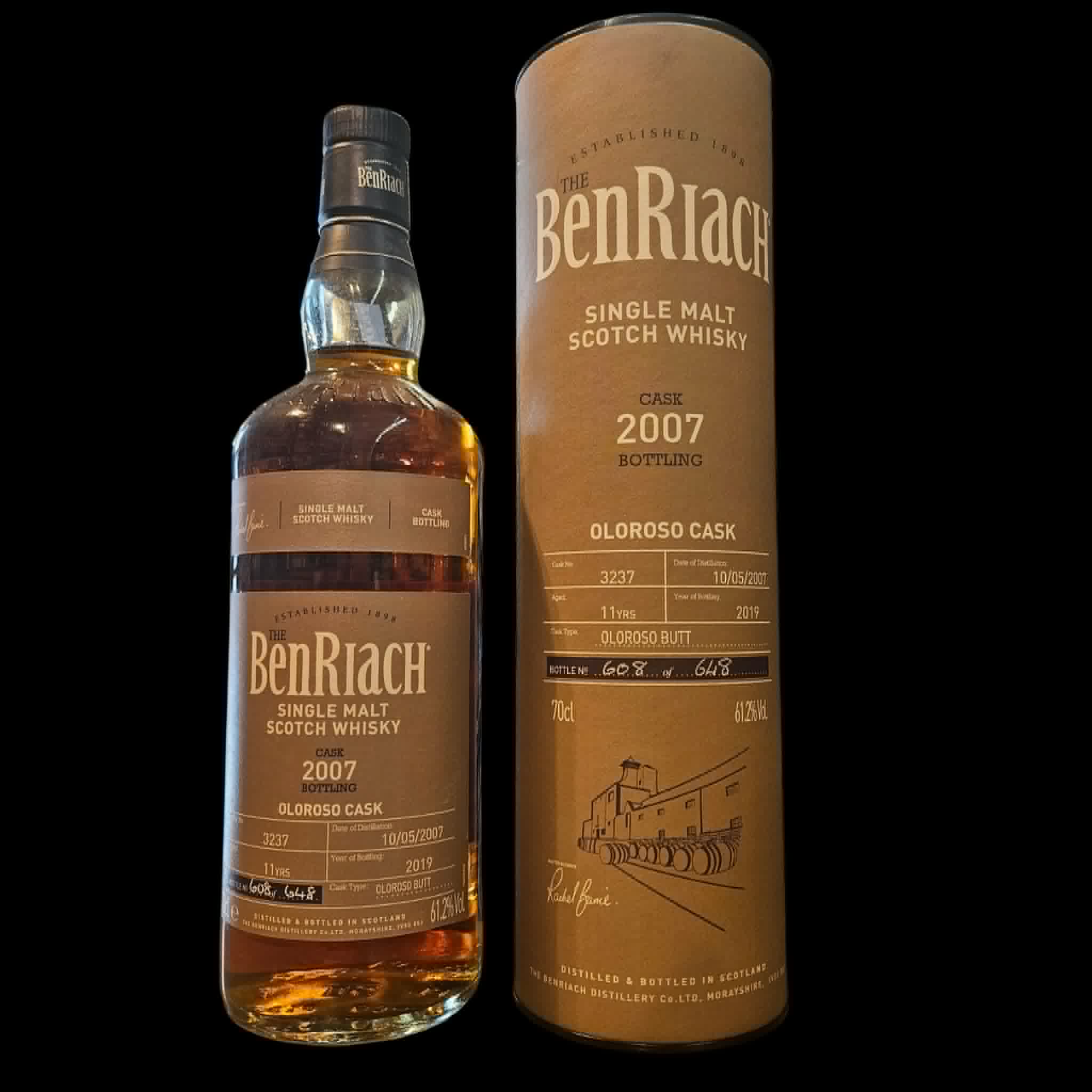 * Benriach 2007 Oloroso Cask 61,2% (2019)
