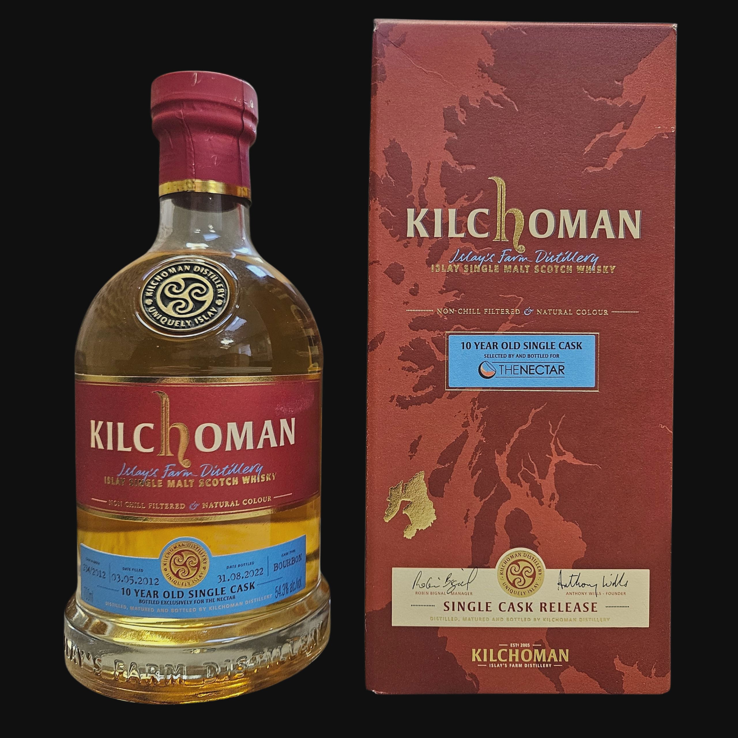 Kilchoman 2012 Single Cask 10 Year Old 54.3% (2022)