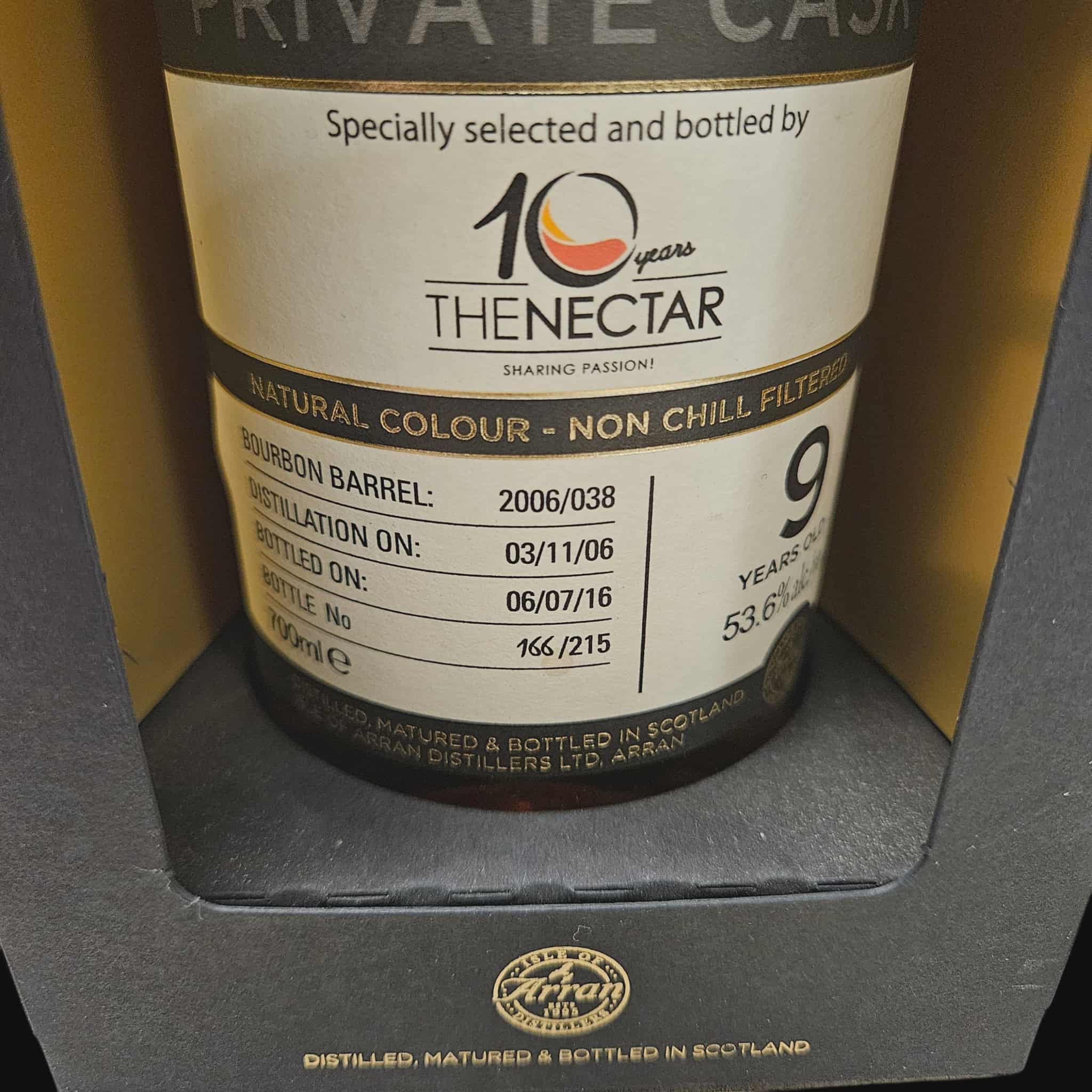 Arran 2006 – Private Cask 53.6% (2016)