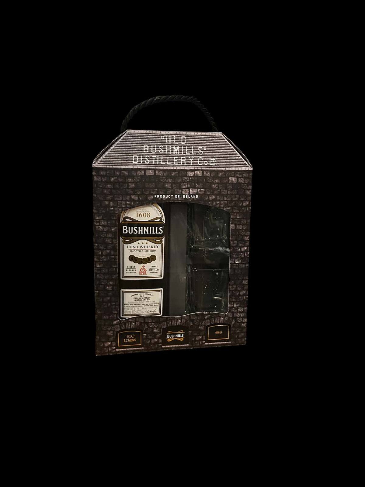 Bushmills Original Irish Whiskey – Giftset 1L + 2 Glazen