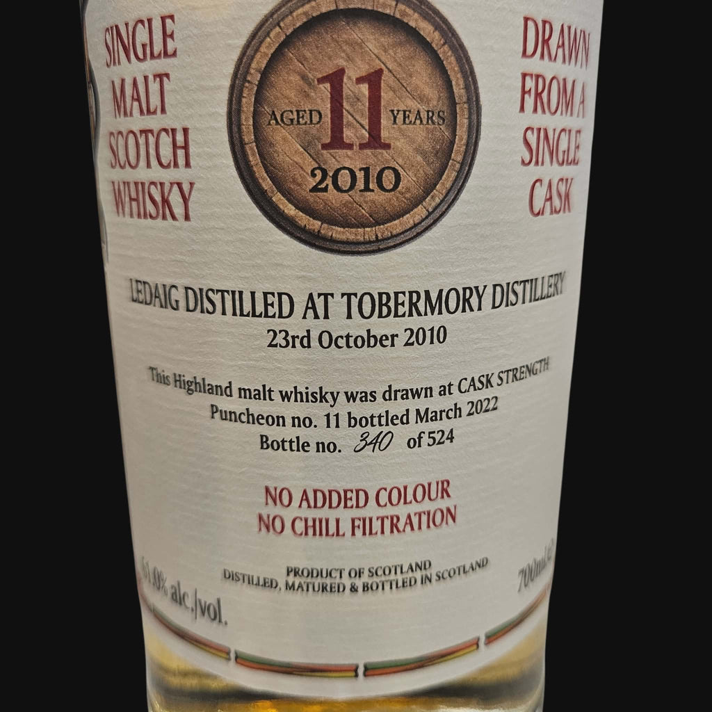 Blackadder Ledaig 2010 Raw Cask – 11 Year Old – 61.0% (2022)
