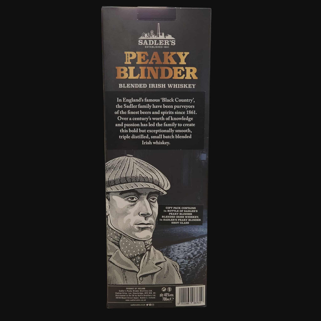 Peaky Blinder Blended Irish Whiskey + Schnapsglas