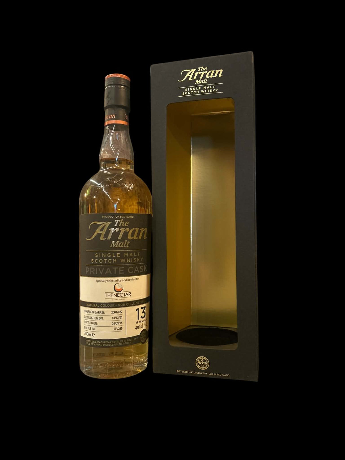 Arran 2001 Private Cask – The Nectar – 13 Jahre alt – 48% – 70 cl