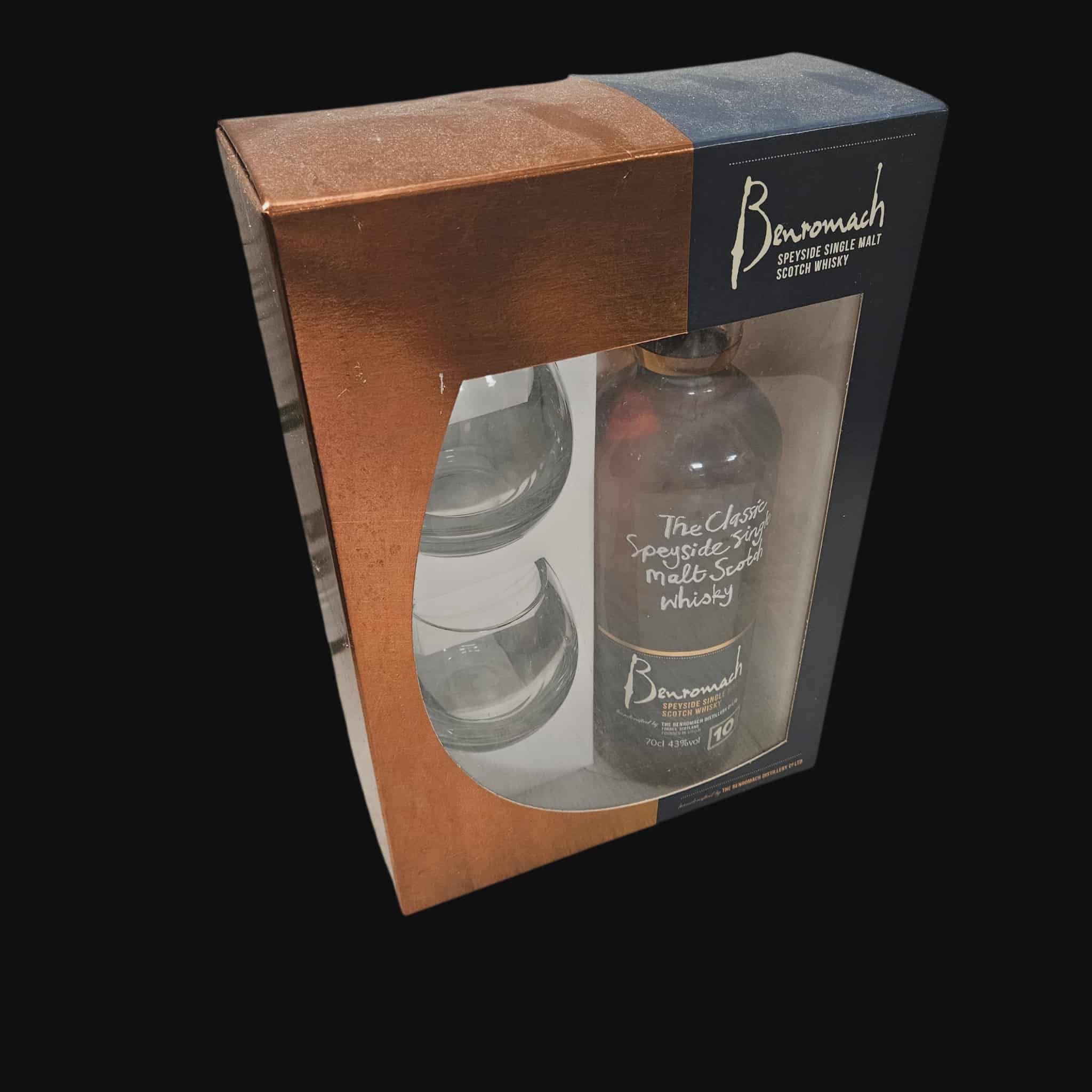 Benromach 10 Year Old – Gift Set with 2 Glasses
