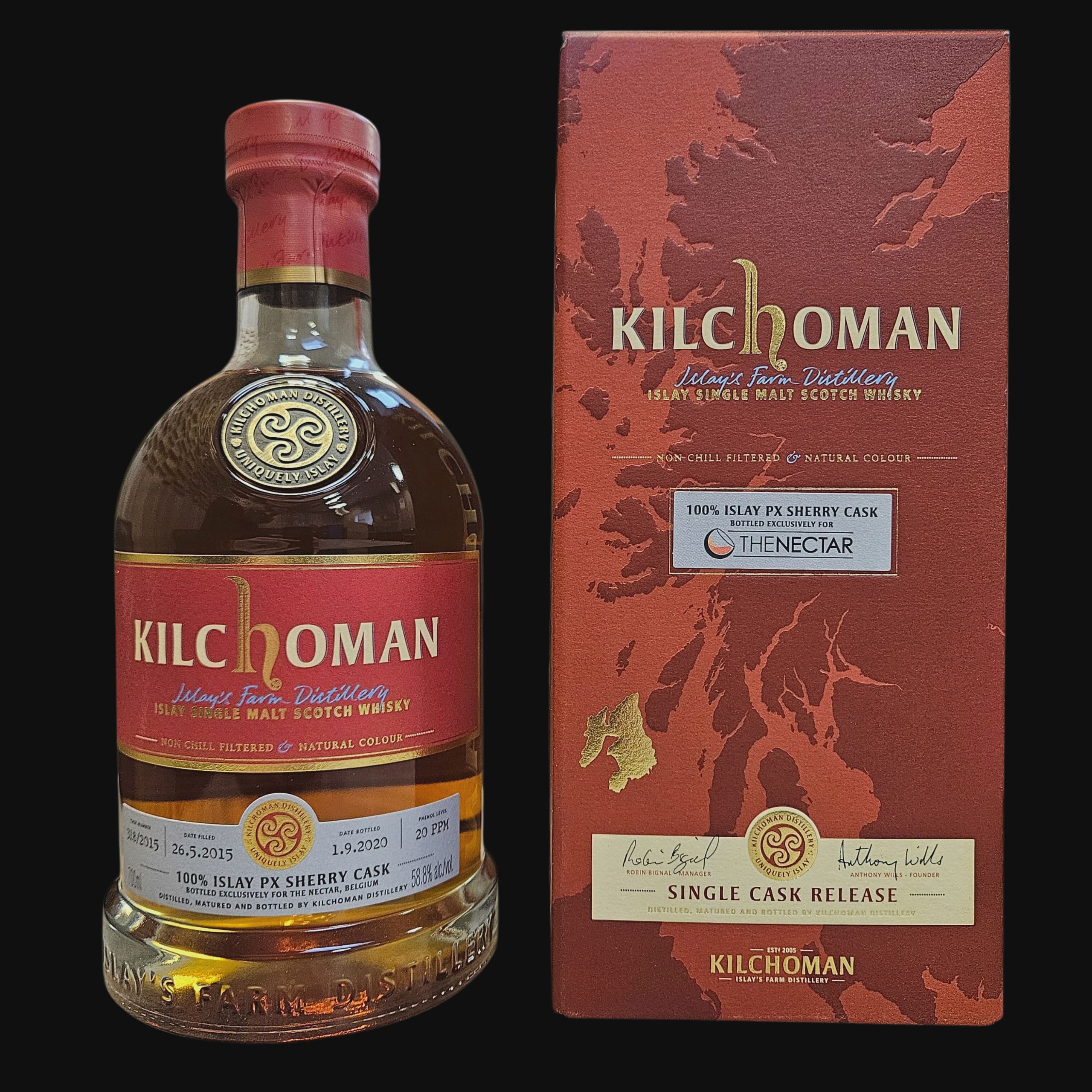 Kilchoman 2015 Single Cask PX Sherry Cask 58.8%