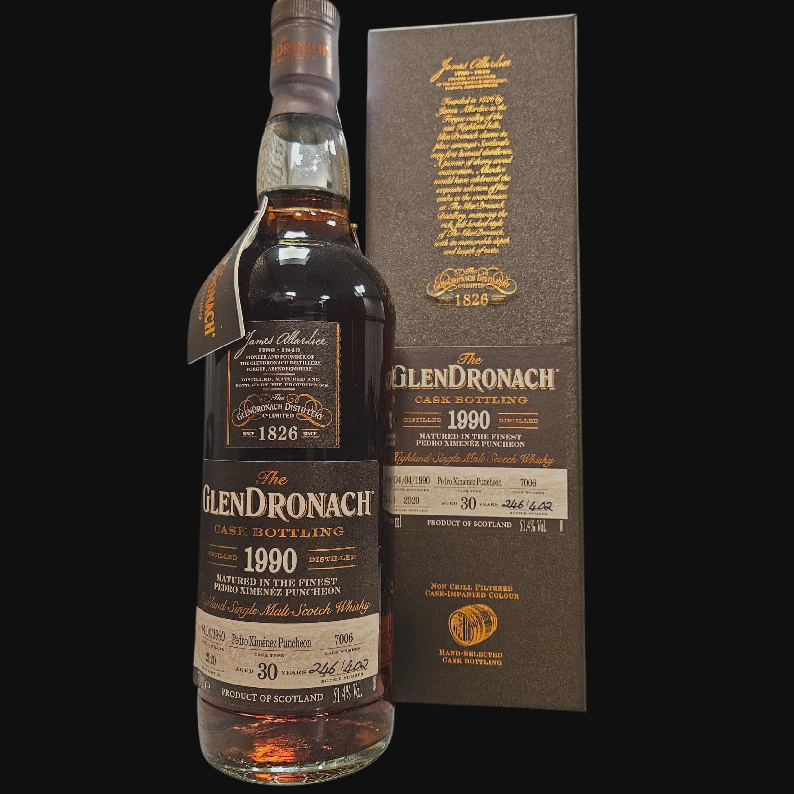 Glendronach 1990 Cask 7006 Aged 30 Years 51.4% (2020)