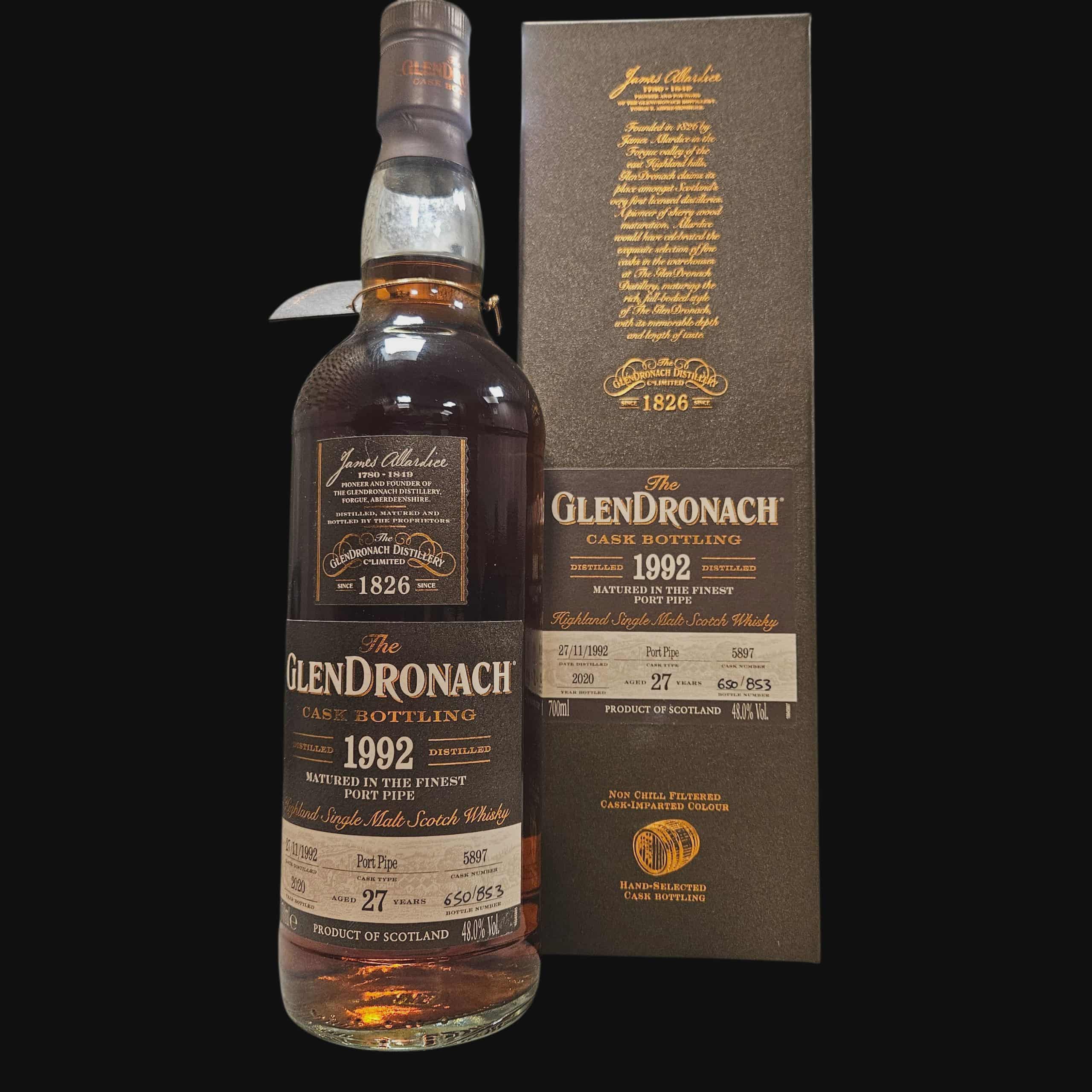 Glendronach 1992 Cask 5897 27 Year Old 48% (2020)