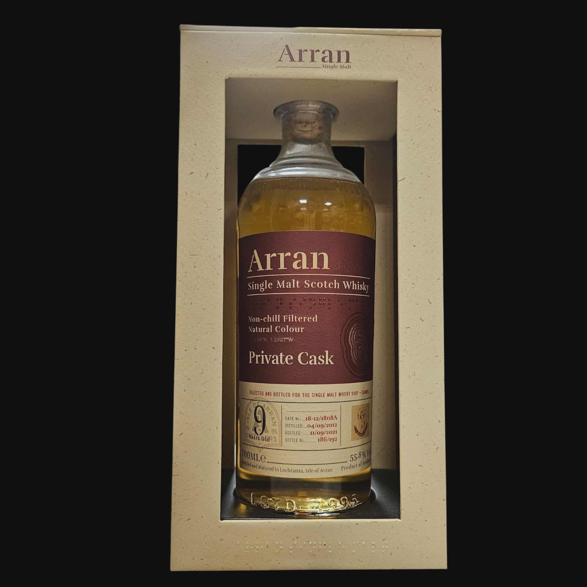 Arran 2012 – Private Cask 55.8% (2021)