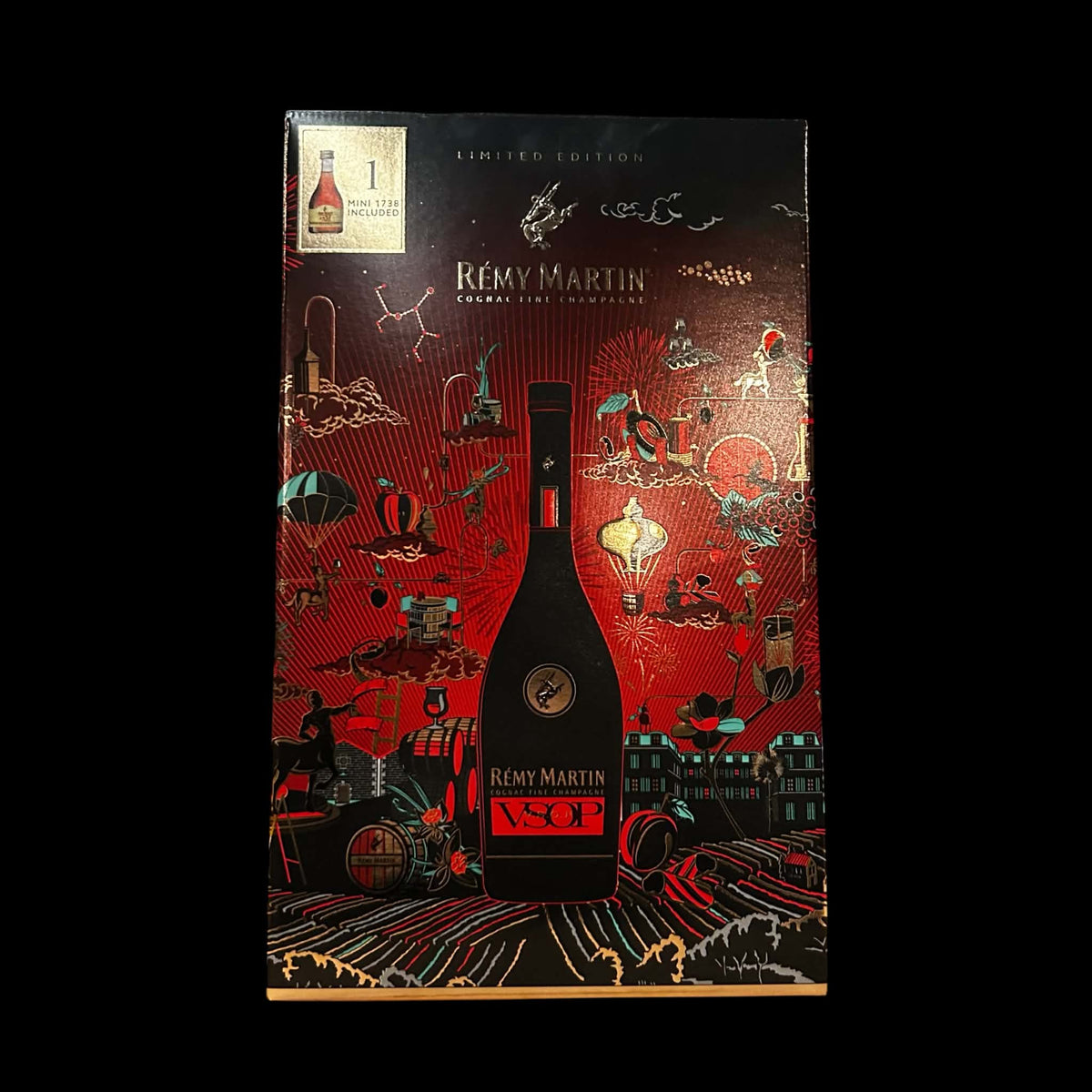 Rémy Martin VSOP Limited Edition giftbox 70cl met Rémy Martin 1738 Accord Royal miniatuur 5cl