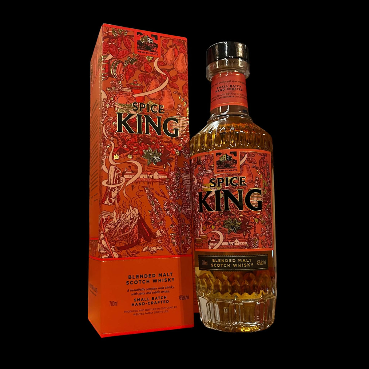 Wemyss Malts Spice King blended malt 46% 70cl met geschenkdoos