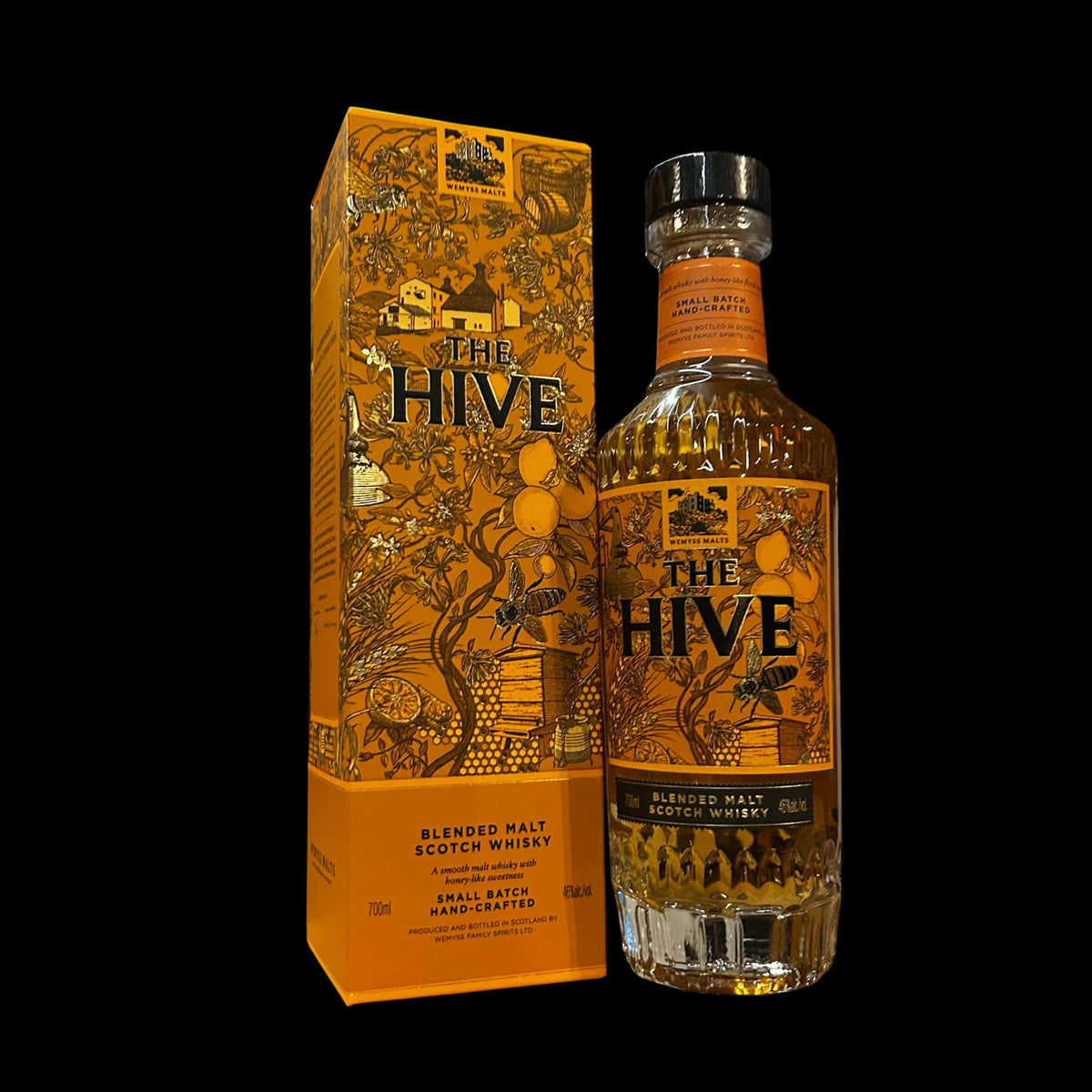 Wemyss Malts The Hive blended malt 46 procent 70cl met originele gele geschenkdoos