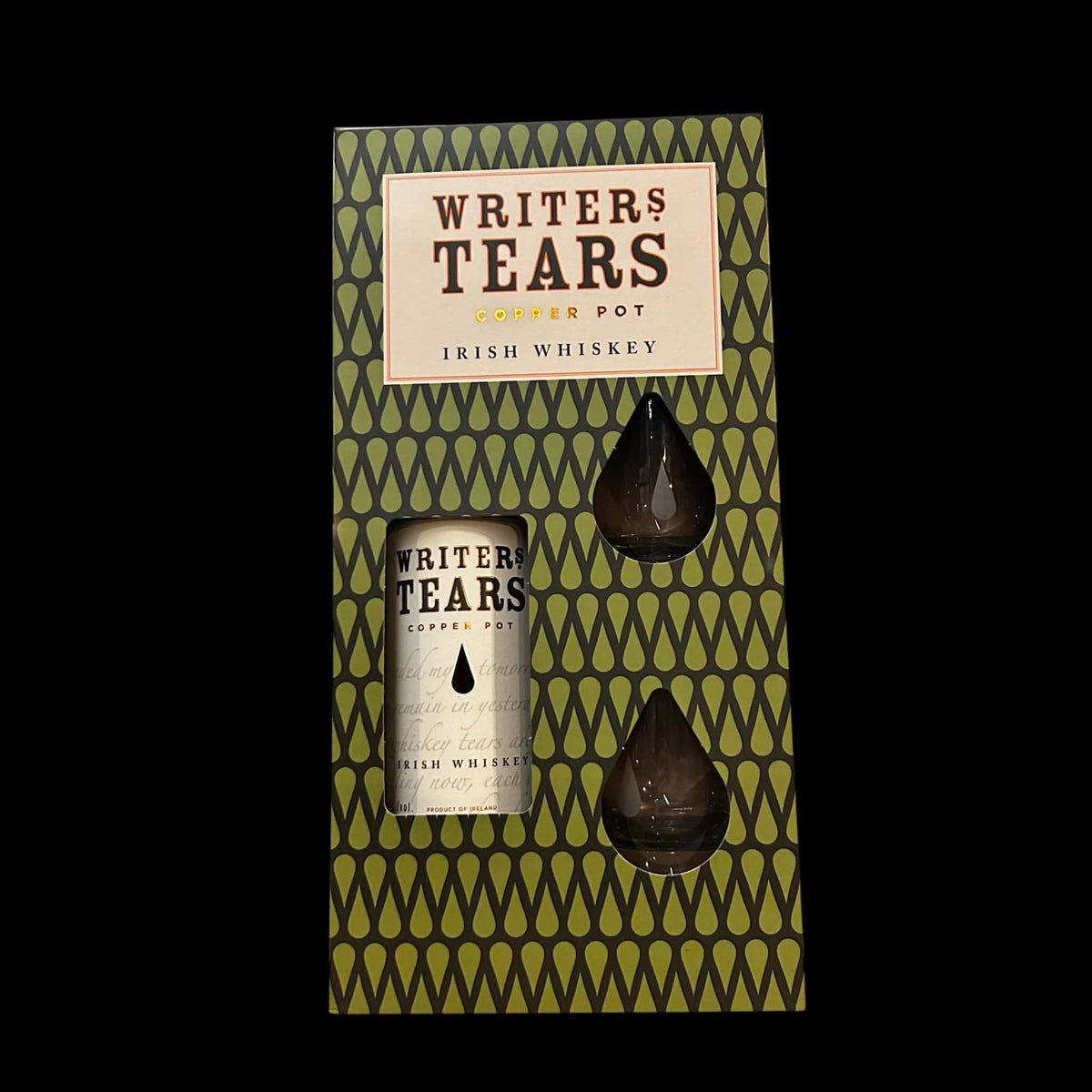 Writers Tears Copper Pot giftset Irish Whiskey 70cl 40% met twee druppelglazen